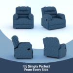 Softland Plush Premium Fabric Manual Recliner | German Engineered Mechanism | 1 Seater - Superior Seat Comfort | Free Installation - Image 8
