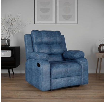 Softland Premium Leatherette Recliner Chair | Single Seater | Push Back Recliner | Soft Cushion | Modern Design