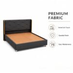 Softland | Wooden Bed | Wooden Cot | Palang For Bedroom Solid Wood Bed | Dark - Image 5