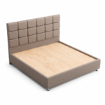 Softland | Wooden Bed | Wooden Cot | Palang For Bedroom Solid Wood Bed |Beige - Image 5