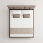 Softland | Wooden Bed | Wooden Cot | Palang For Bedroom Solid Wood Bed |Beige - Image 6